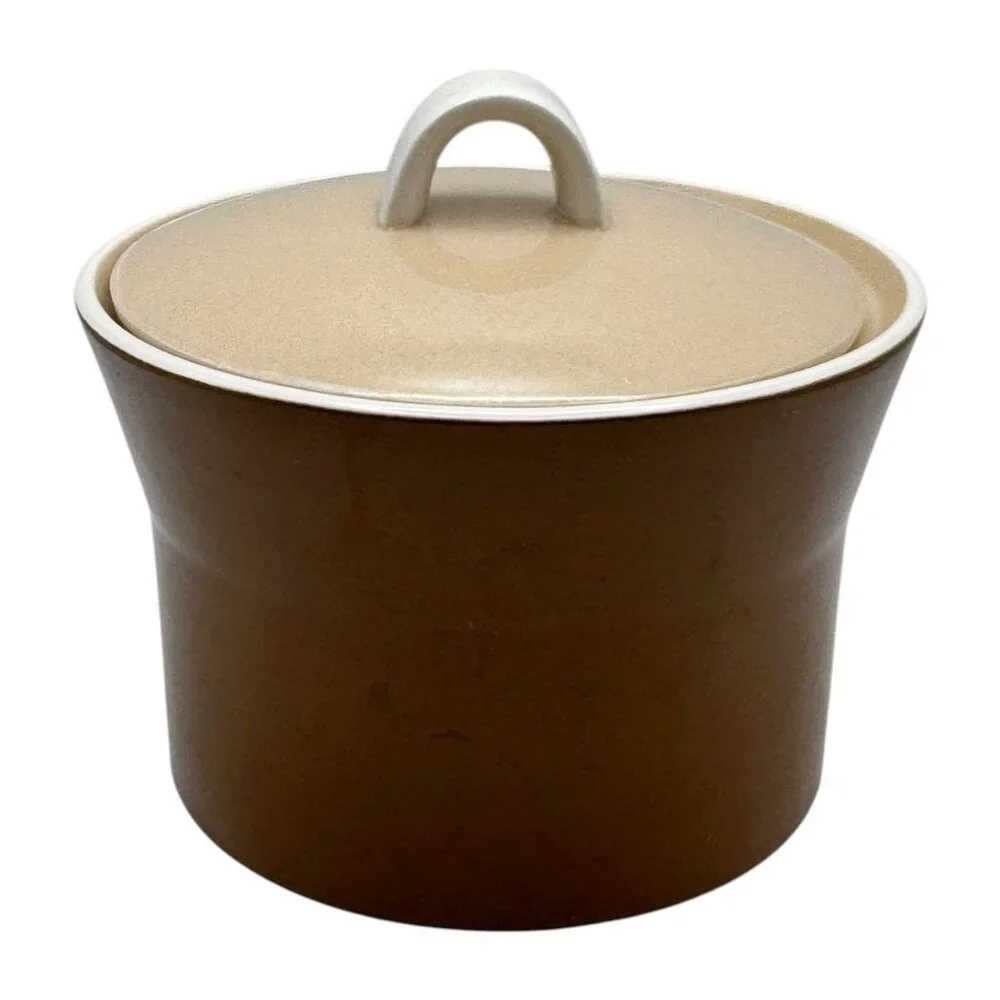 Vintage MCM Mikasa Sugar Bowl‎ Playmates Sweet Chocolate Brown C4800 Japan 70s